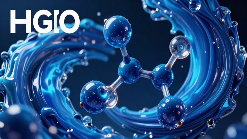 Ilustración 3D abstracta molecular vibrante