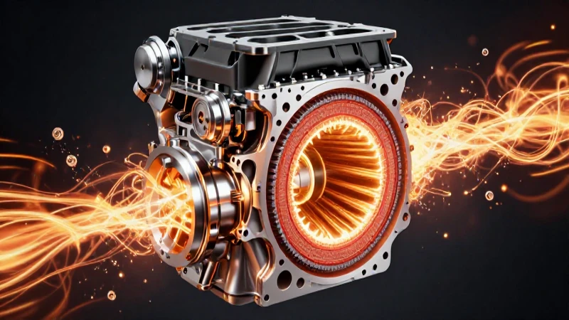 Motor diésel moderno y dinámico