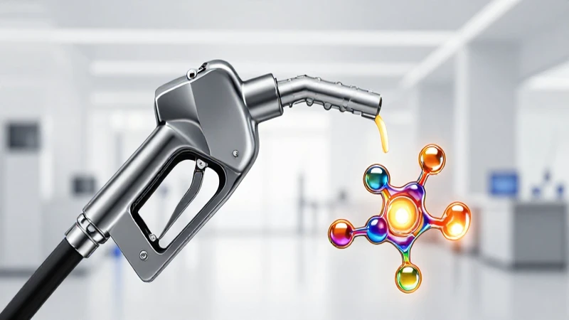 Diseño hiperrealista de combustible y moléculas