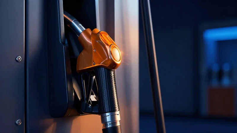 Gasolina refinada con iluminación cinematográfica y diseño moderno