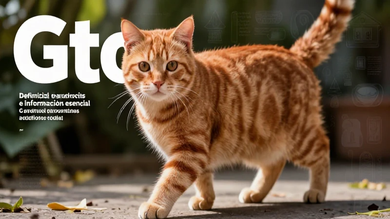 Gato: definición, características e información esencial 6 Gato naranja atractivo en estilo editorial