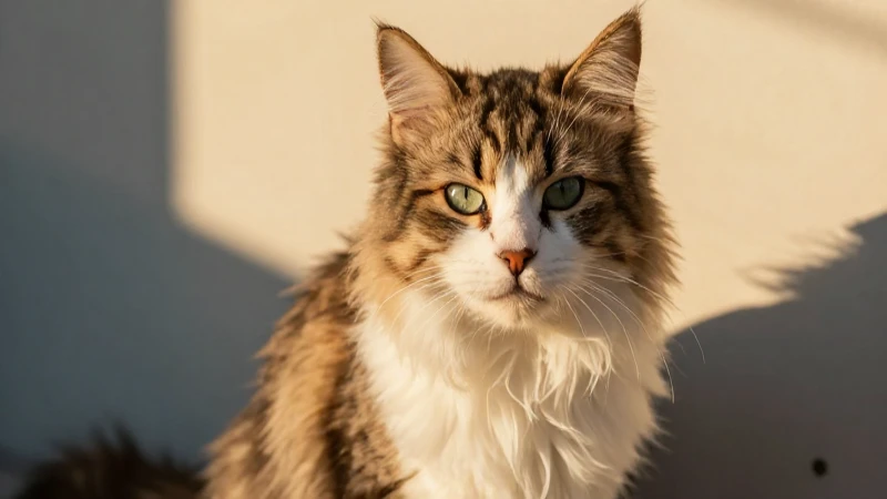 Gato: definición, características e información esencial 3 Retrato cinemático de gato, ilustración educativa detallada