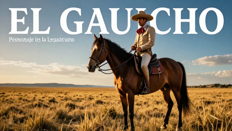 El gaucho es figura emblemática de la pampa