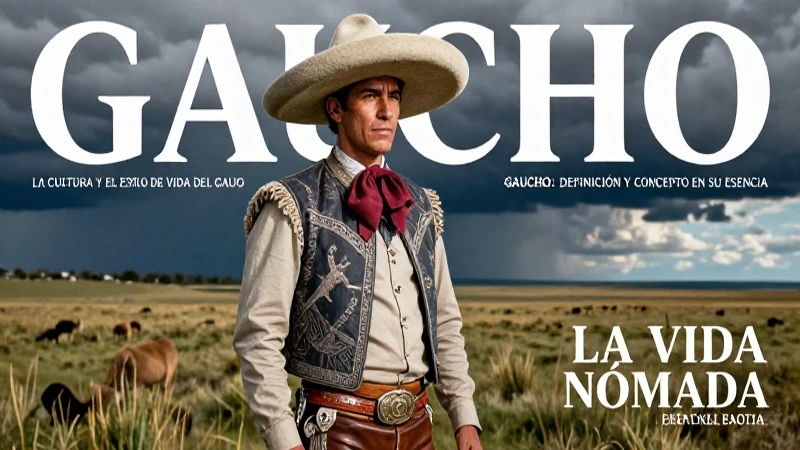 Poderoso gaucho en la inmensidad pampista