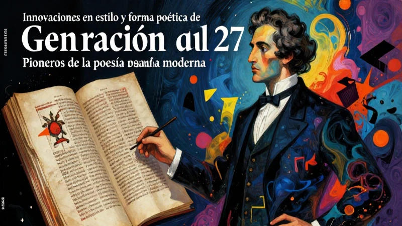 Generación del 27: Pioneros de la poesía española moderna 5 Poesía moderna española: Innovación y forma artística