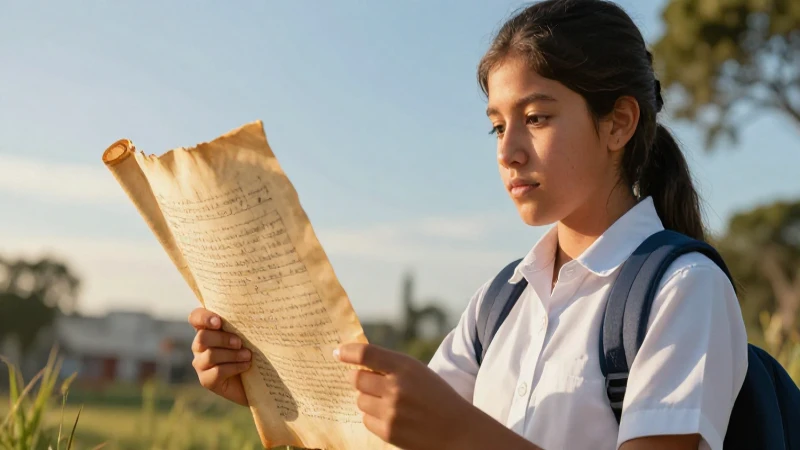 Género lírico: concepto, origen, elementos y características 3 Joven mexicano reflexiona con pergamino antiguo