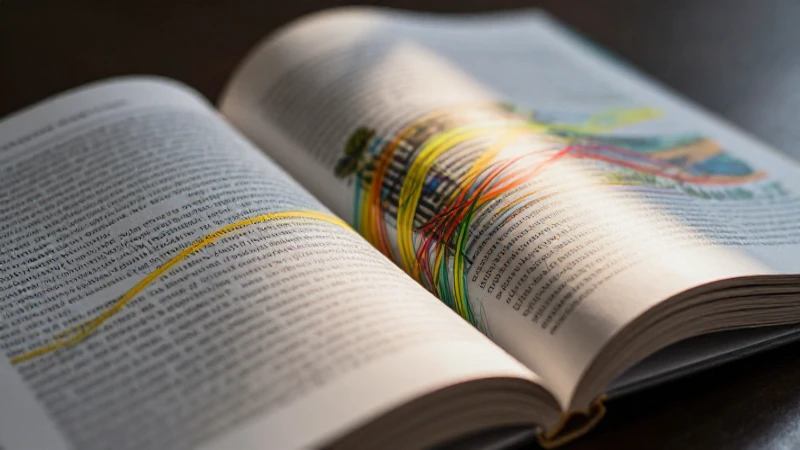 Libro estilizado con luz narrativa vibrante y detalle