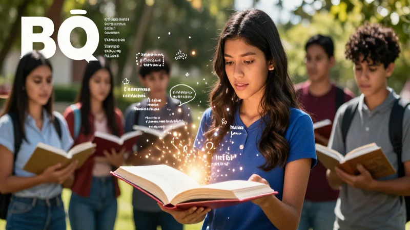 Joven mexicano con libro mágico y estilo dramático