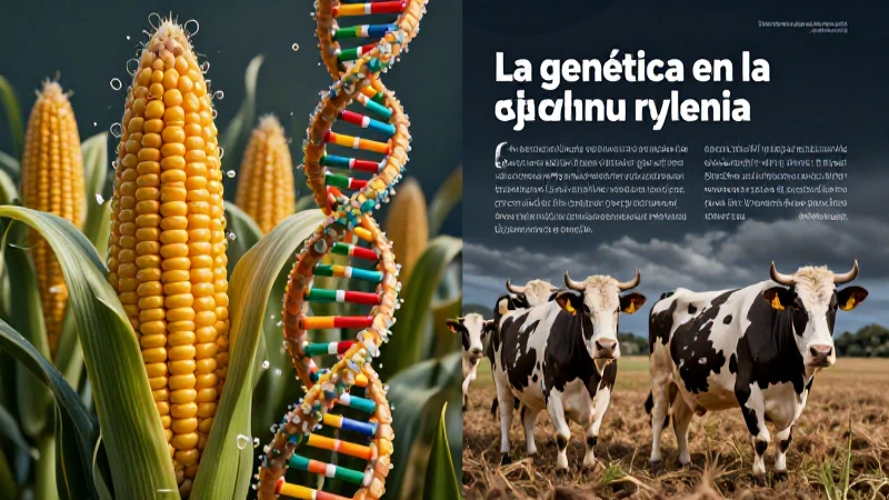 Genética agrícola: origen, tipos e importancia