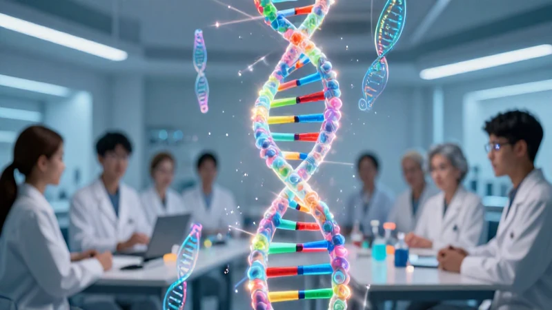 Genotipos: Concepto, Importancia, Ejemplos y Genoma Humano 6 Investigadora estudia ADN brillante y datos genéticos