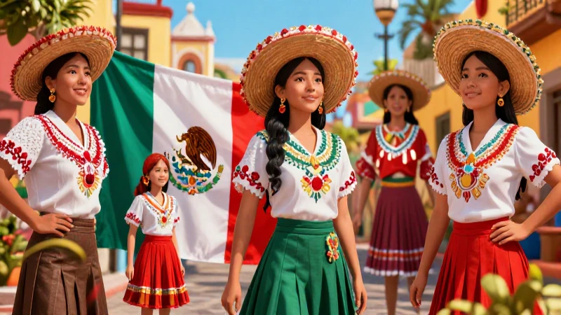 México vibrante con estética editorial moderna y realista
