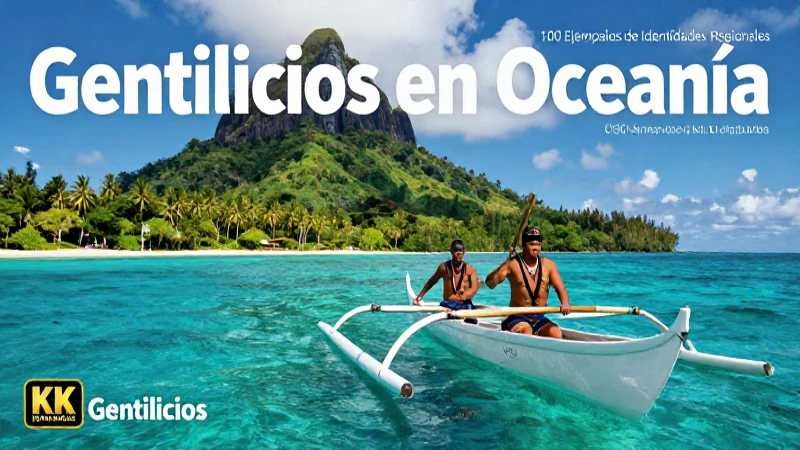 100 gentilicios de Oceanía con identidad regional