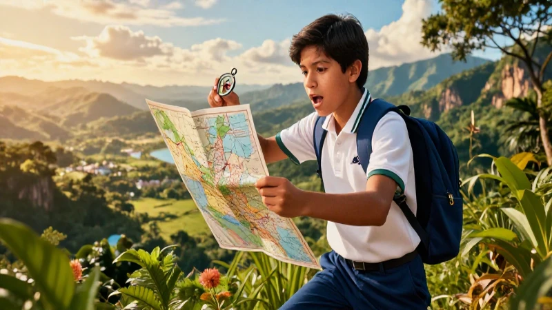 Joven mexicano aventurero descubre paisajes naturales