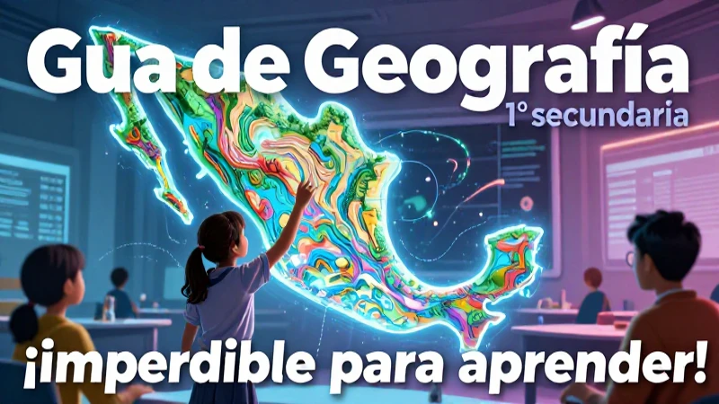 Guía de Geografía 1° secundaria: ¡imperdible para aprender! 6 Estudiante aprende geografía con mapa dinámico