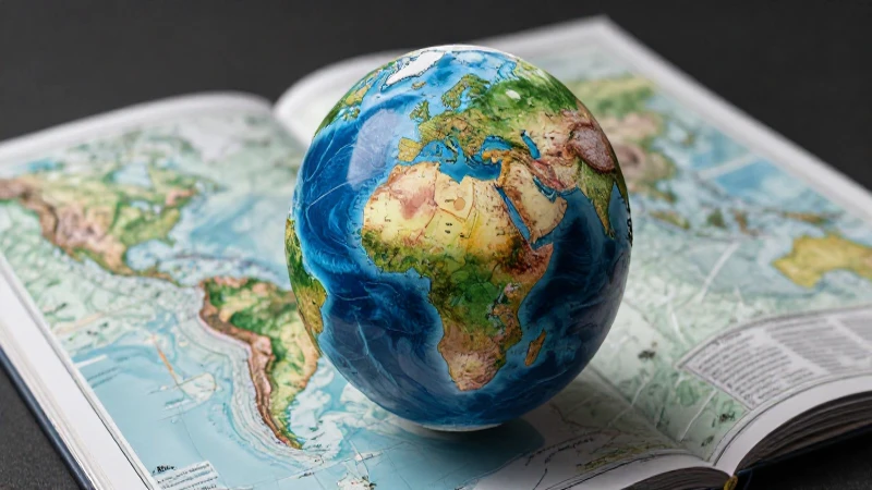 Guía de Geografía 1° secundaria: ¡imperdible para aprender! 4 Globo estilizado sobre un atlas educativo