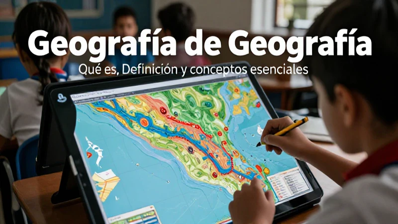 Geografía: Qué es, definición y conceptos esenciales 7 Geografía práctica moderna para la educación