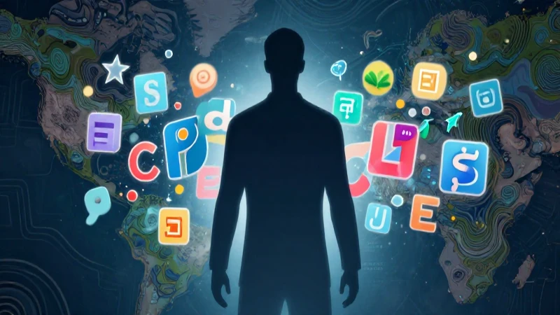 Geografía: Qué es, definición y conceptos esenciales 6 Silueta humana rodeada de símbolos académicos vibrantes