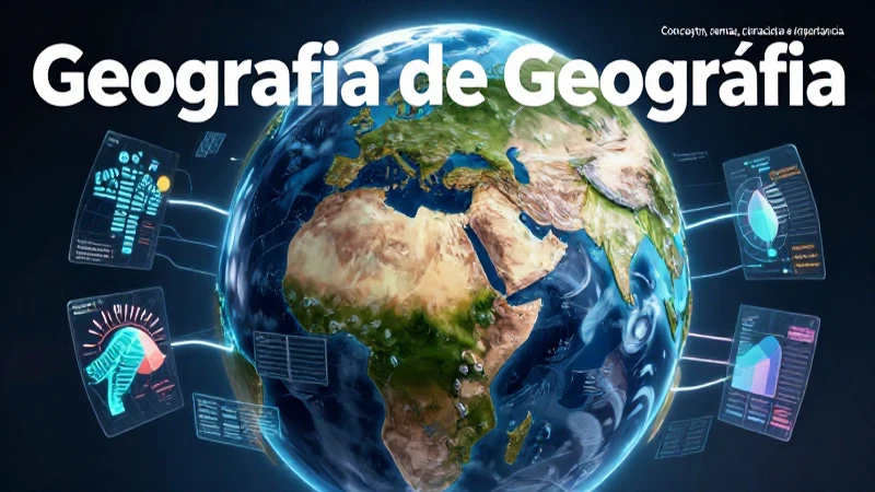 Geografía: Concepto, ramas, características e importancia 4 Conceptos clave de la geografía