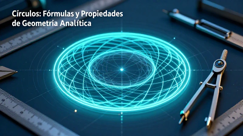 Geometría analítica: círculo y fórmulas