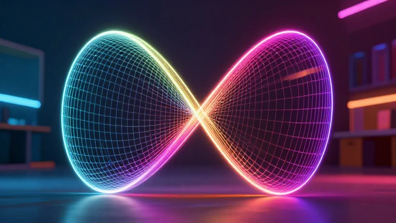 Gráficos 3D matemáticos brillantes en fondo mexicano