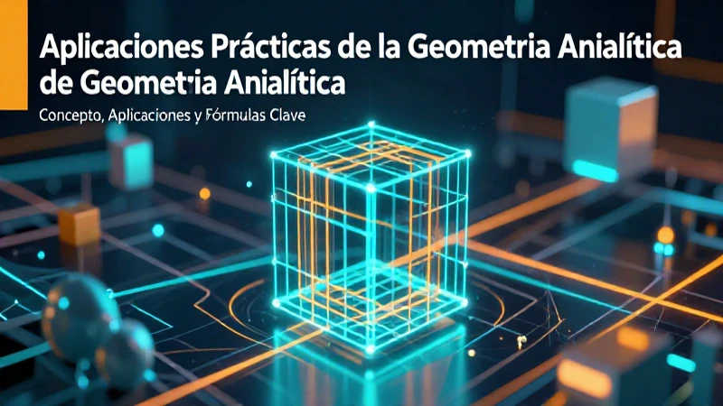 Geometría analítica: Conceptos, fórmulas y aplicaciones visuales