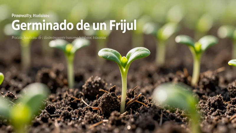 Frijol germinando: cuidado y crecimiento detallado