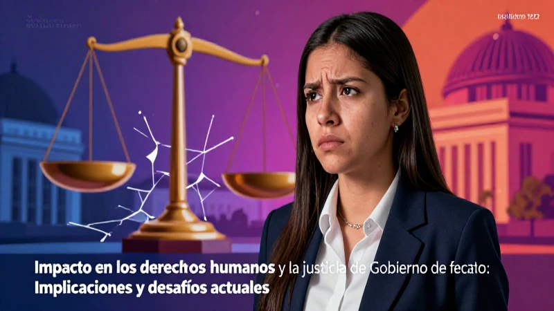 Justicia, derechos humanos y el desafío de un gobierno de facto