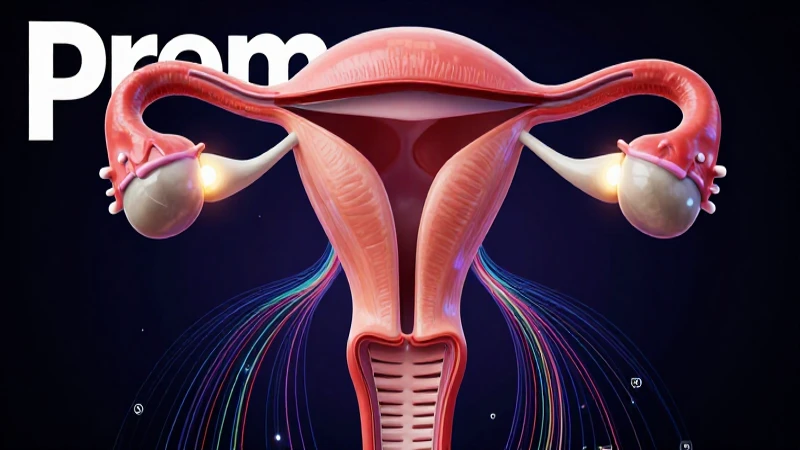 Ilustración médica vibrante y realista del sistema reproductivo