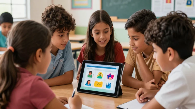 ¡Revoluciona la escuela con Google for Education! Conoce su presentación vanguardista 4 Estudiantes colaboran en aula moderna y digital