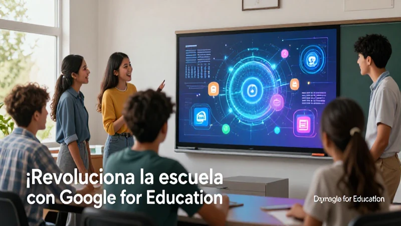 ¡Revoluciona la escuela con Google for Education! Conoce su presentación vanguardista 3 Google for Education revoluciona la enseñanza