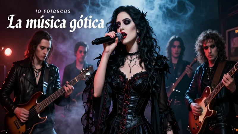 Música gótica y su atmósfera visual oscura