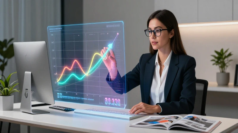 Educador profesional con gráficas de datos impactantes