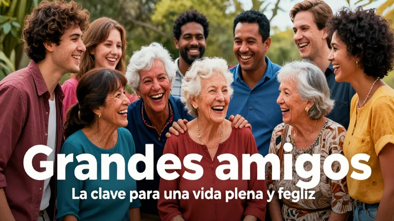 La amistad es clave para una vida plena y feliz