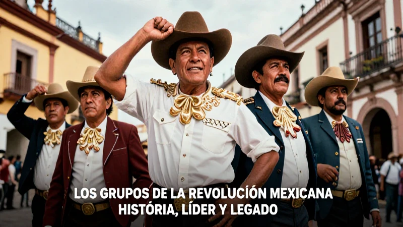 Líderes mexicanos revolucionarios en acción