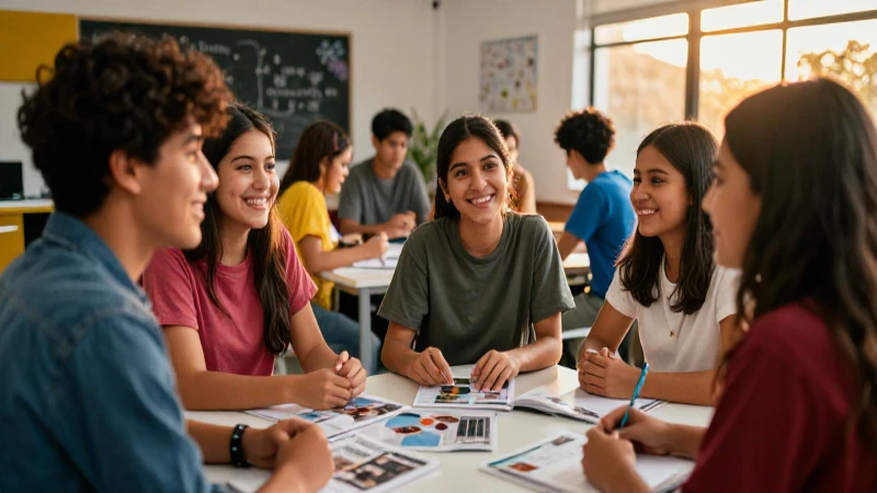 Estudiantes mexicanos aprenden en taller vibrante