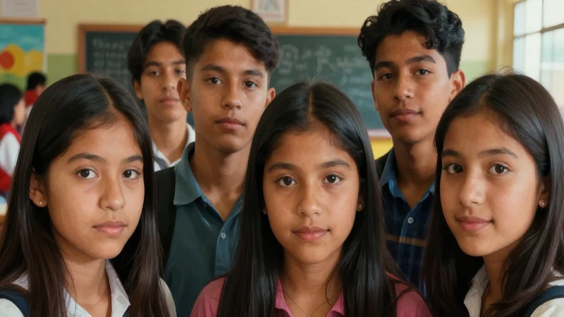 Retrato dinámico de estudiantes mexicanos