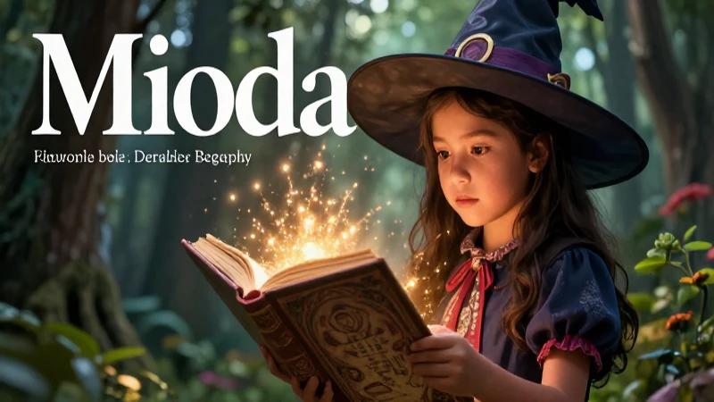 Guapa: Cuento de la Bruja en PDF para Niños Bonitos 4 Ilustración mágica y vibrante de una niña mexicana