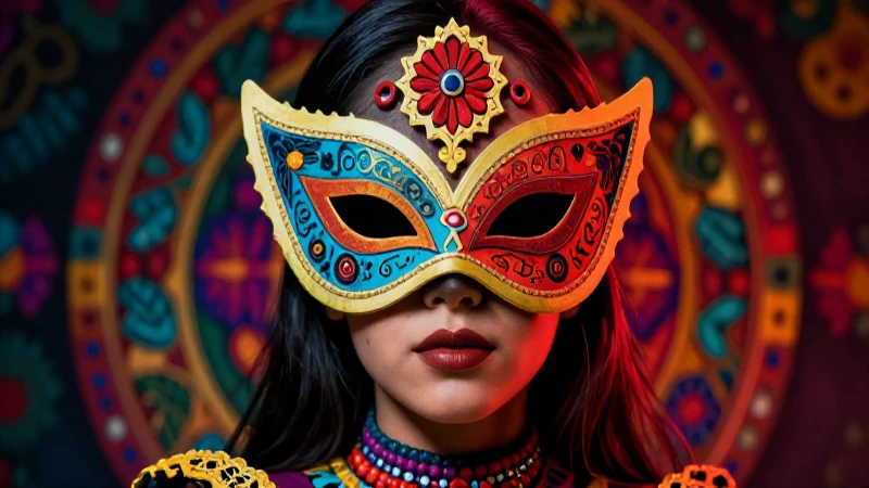Guason: Etimología, Definición y Concepto Explicado 7 Ilustración digital vibrante con alta dualidad cultural