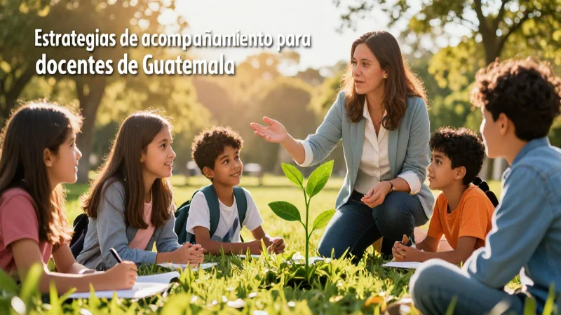 Guía docente guatemalteca que inspira éxito estudiantil
