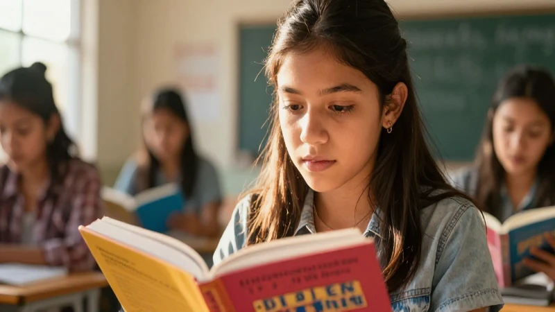 Estudiante guatemalteco en primer plano con luz dorada