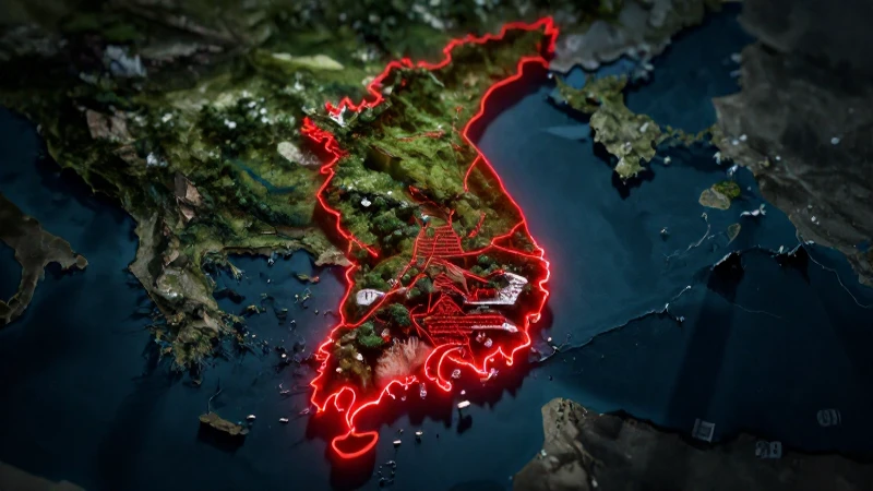 Guerra de Corea: Resumen, Antecedentes y Causas Clave 4 Mapa detallado y dramático de la Península Coreana