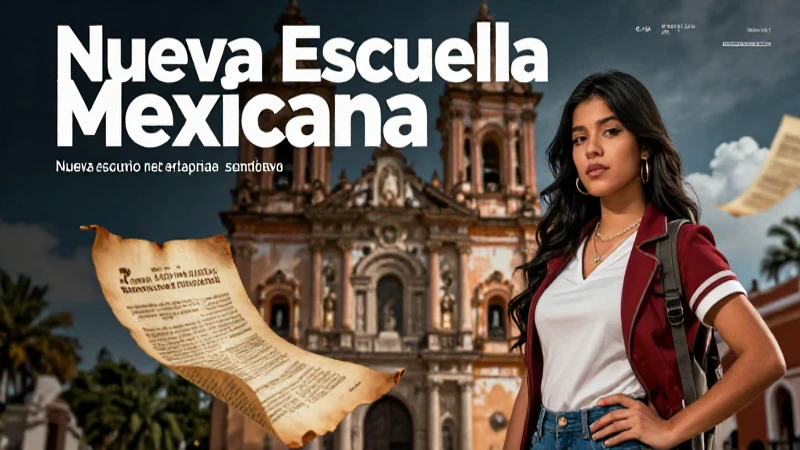 Estudiante mexicano con estilo educativo en pergamino dinámico