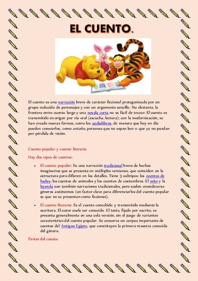 guia completa y ejemplos del tipo de texto que define a un cuento