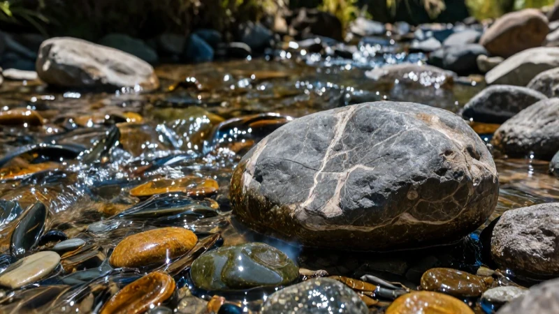 Guijarros: Piedras lisas, naturales y vibrantes