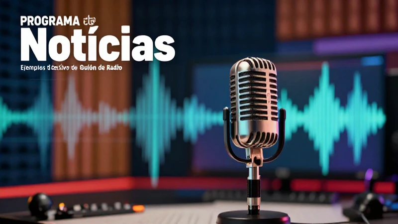 Guión de Radio: Ejemplos Efectivos para tu Programa 4 Programa de noticias radio profesional y educativo