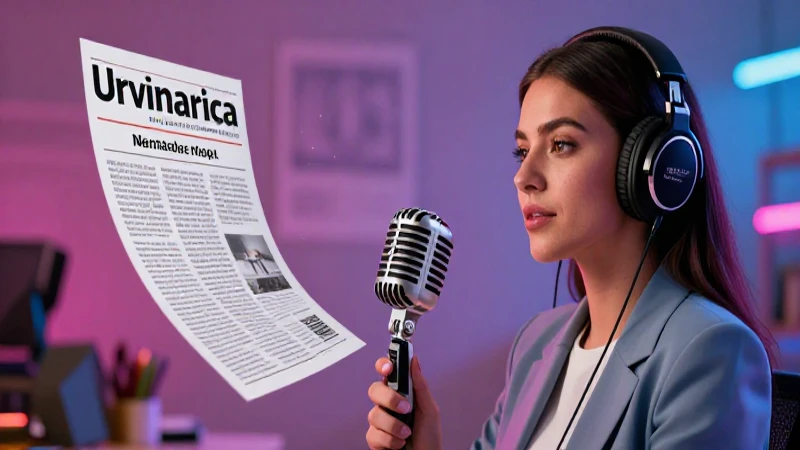 Guion de radio: 5 Ejemplos Inspiradores y Creativos 6 Narradora profesional en contexto educativo moderno
