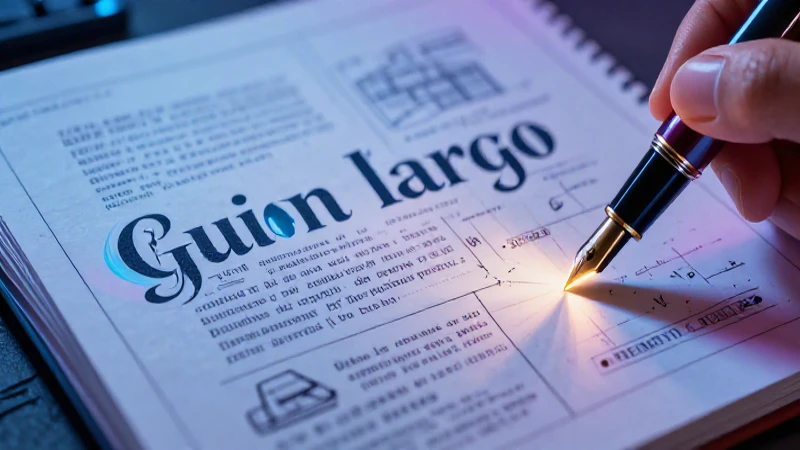 Guion largo: características, uso y ejemplos