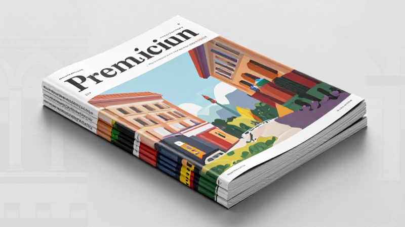 Revista educativa premium con estética moderna