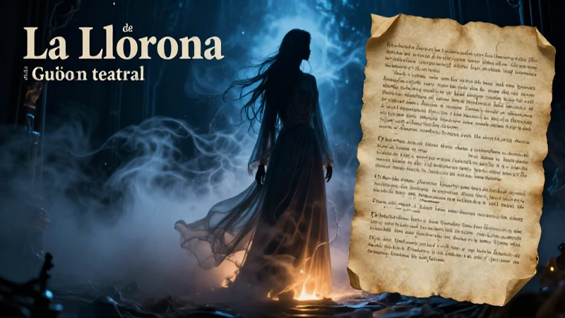 Guion de La Llorona: dramaturgia misteriosa y etérea