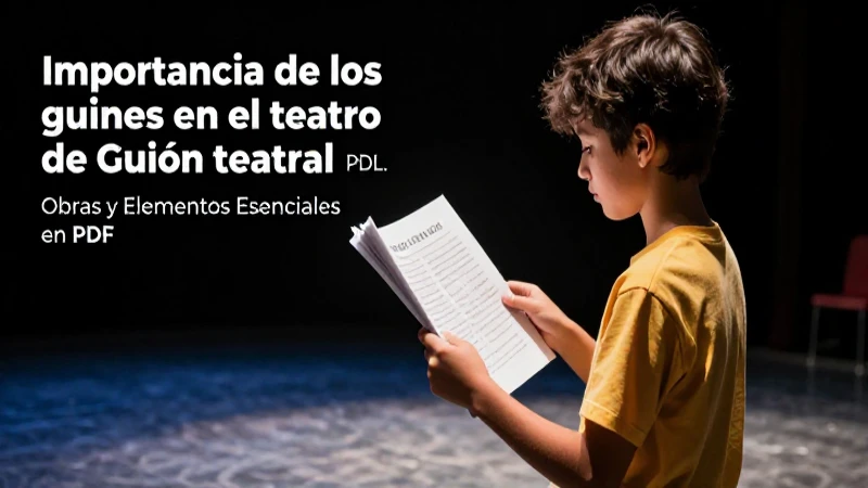 Guion teatral PDF: Obras y Elementos Esenciales en PDF 3 Guiones: la chispa creativa del teatro